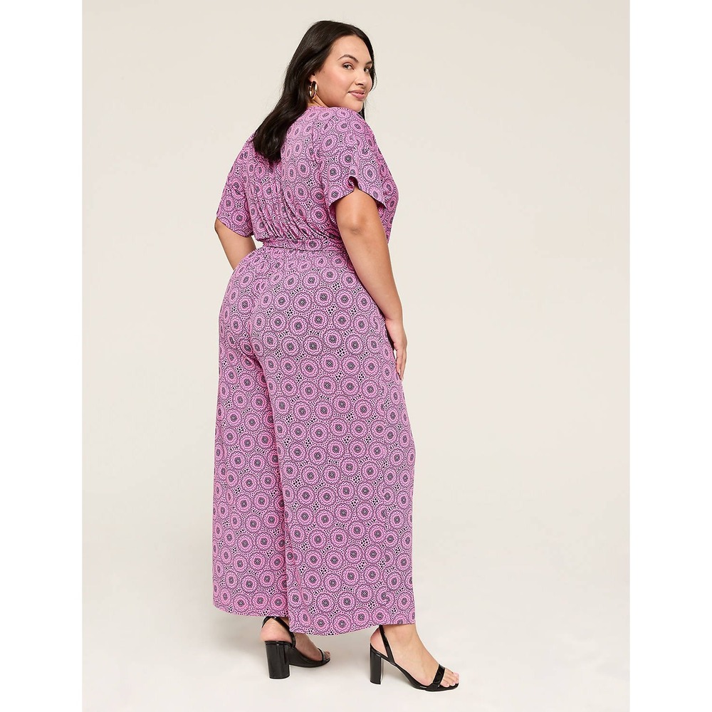 Hello Molly Love Loop Midi Dress Halter Floral Tiered Wedding Fuchsia Size 8 - Picture 2 of 10